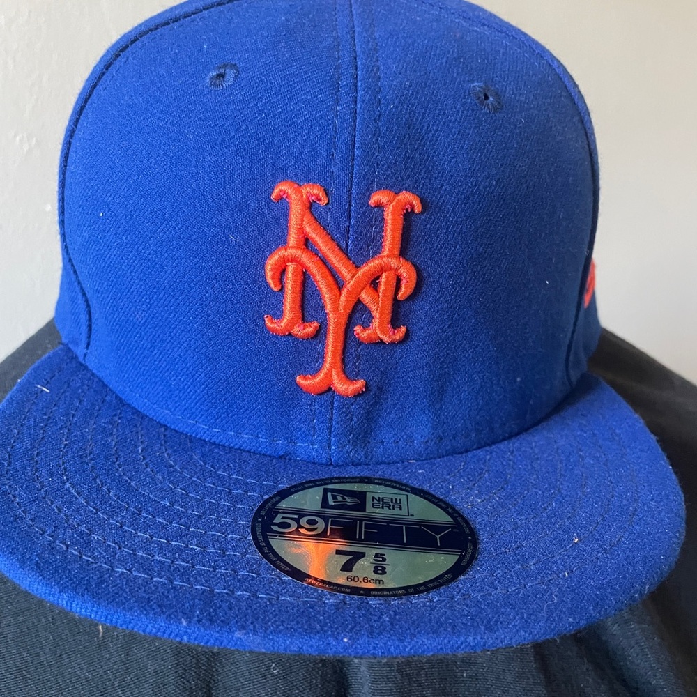 NY Mets Flat Brim Hat